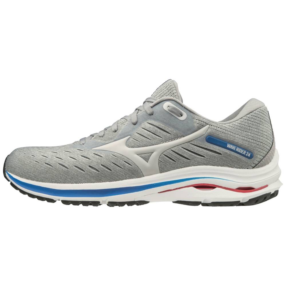 Panske Bezecke Topanky Mizuno Wave Rider 24 Siva Vypredaj GOUZ98502